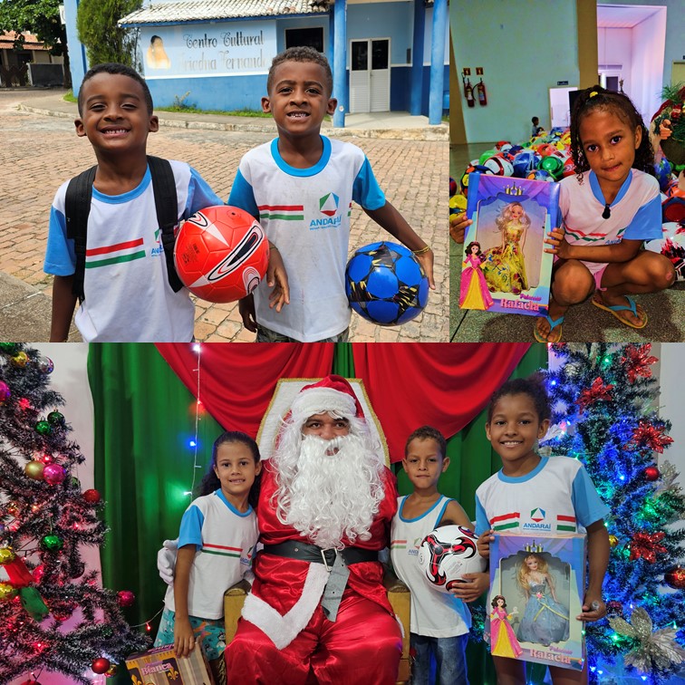 Alunos da rede municipal de Educação ganham presente de Natal