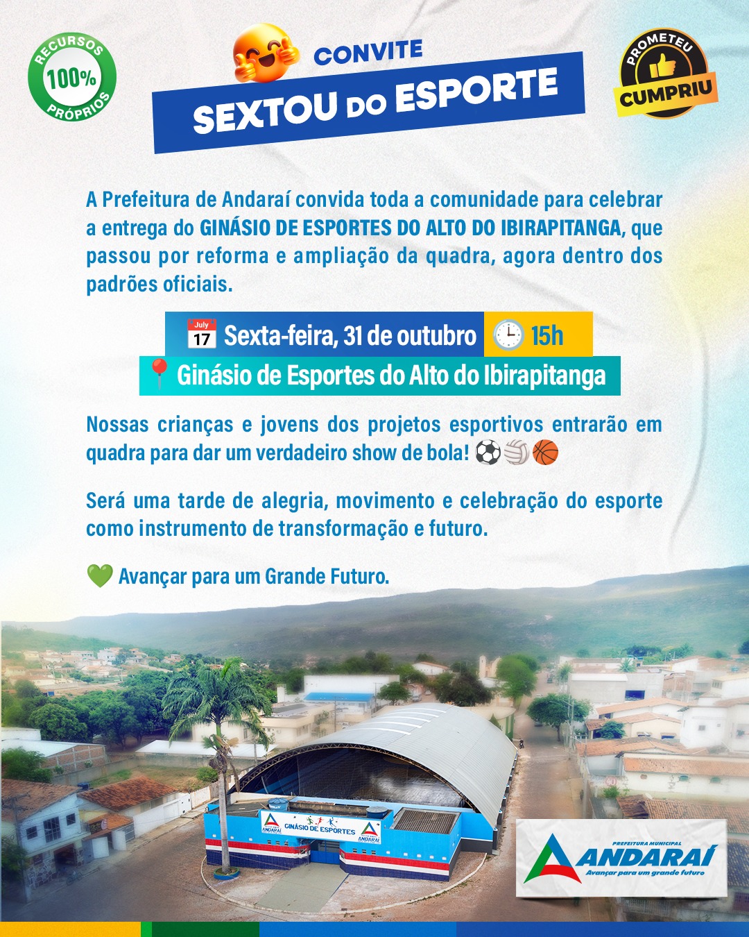 Fim de semana de conquistas em Andaraí!