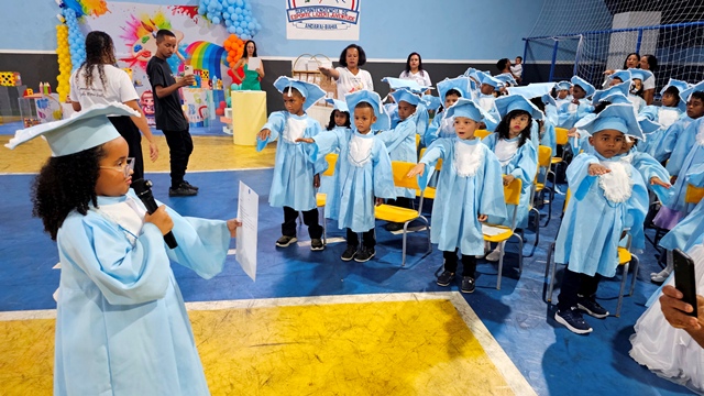 Formatura da Educação Infantil – Jardim II na Escola Maria Amélia